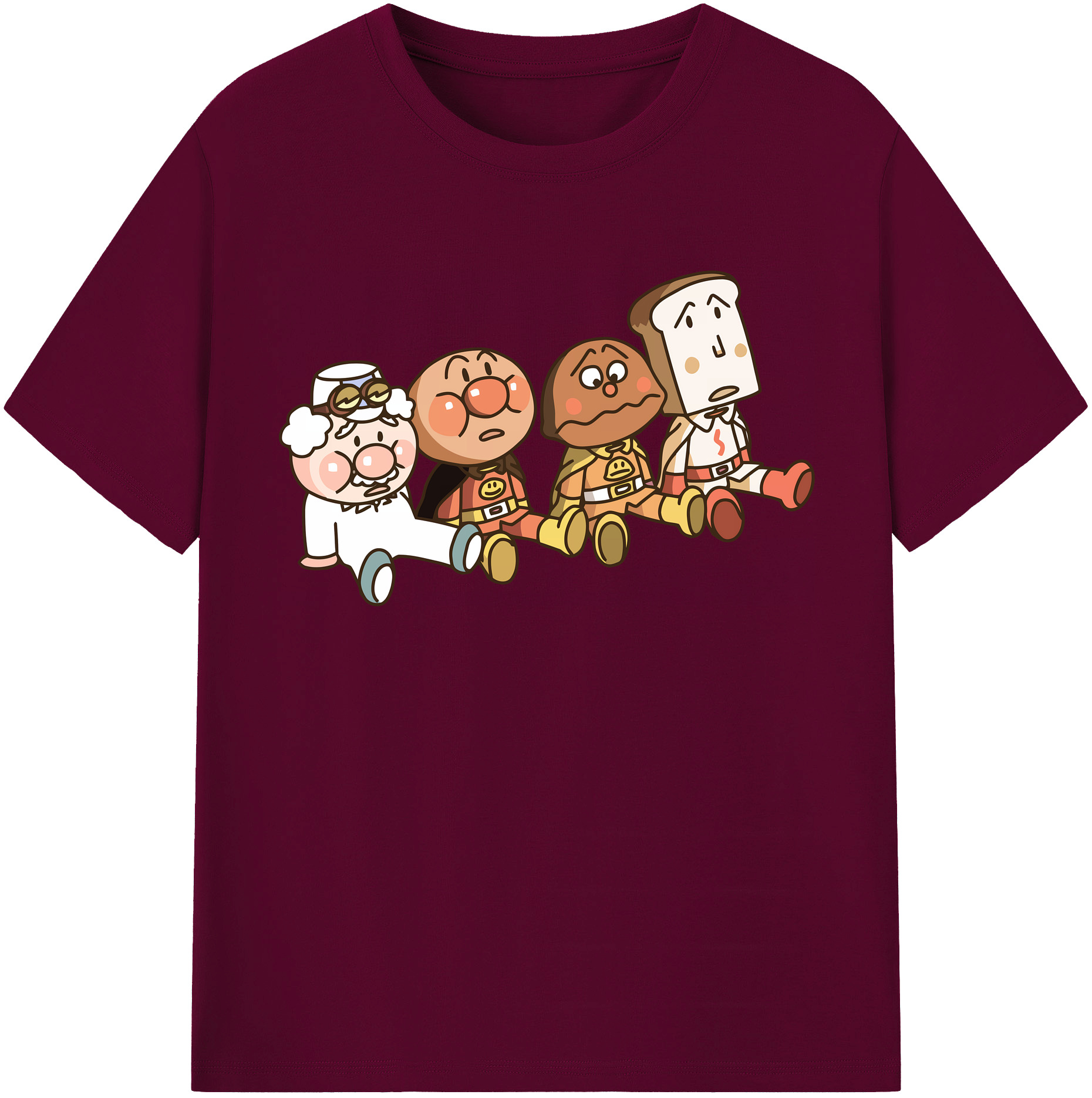 （画像用） アンパンマン Anpanman レディースカジュアルプリントTシャツ（綿100％）